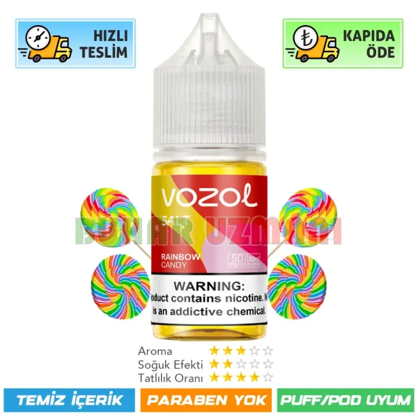 Vozol Rainbow Candy Salt Likit 30ml