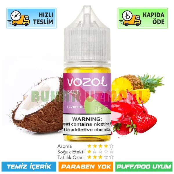 Vozol Likit Lavafire Salt 30ml